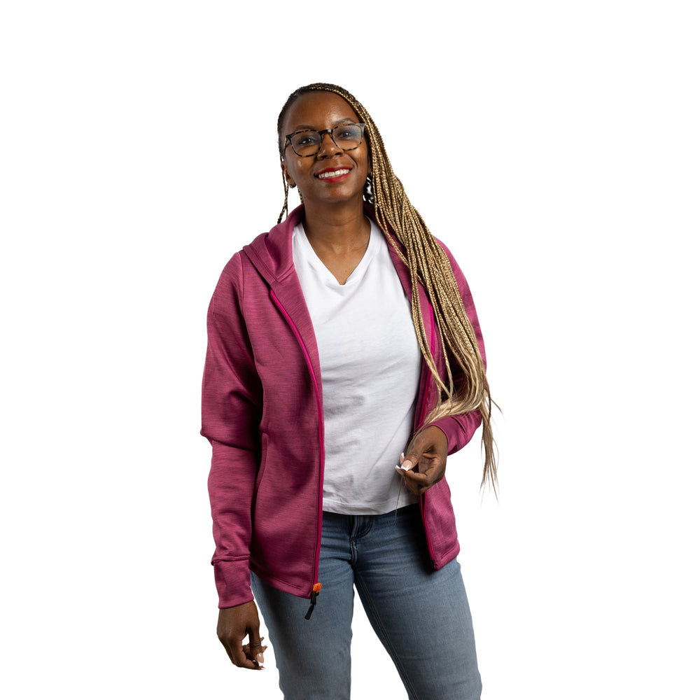 Constant Mountain Women's Infinity Pocket Hoodie- Pink