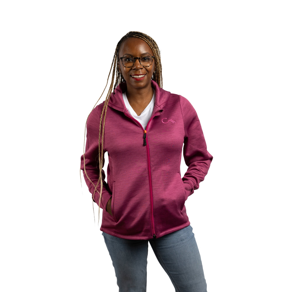 Constant Mountain Women's Infinity Pocket Hoodie- Pink