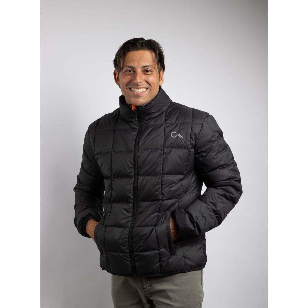 Constant Mountain Men's Infinity Pocket Down Puffer Jacket- Black
