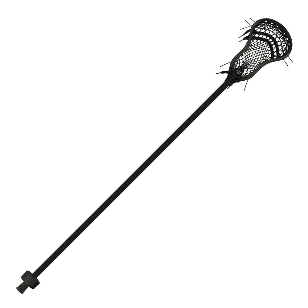 StringKing Complete 2 Intermediate Lacrosse Stick - Defense - Black
