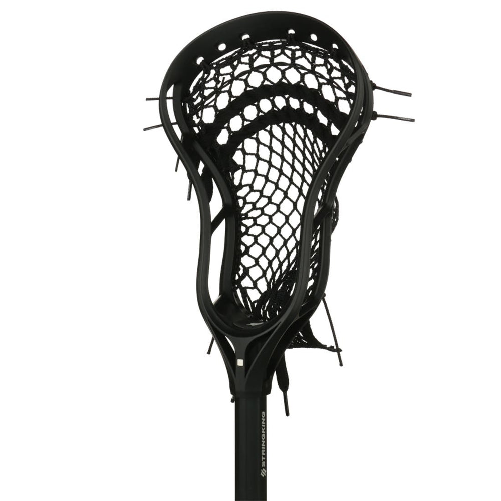 StringKing Complete 2 Intermediate Lacrosse Stick - Attack/Middie - Black