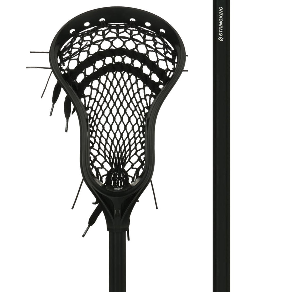 StringKing Complete 2 Intermediate Lacrosse Stick - Black