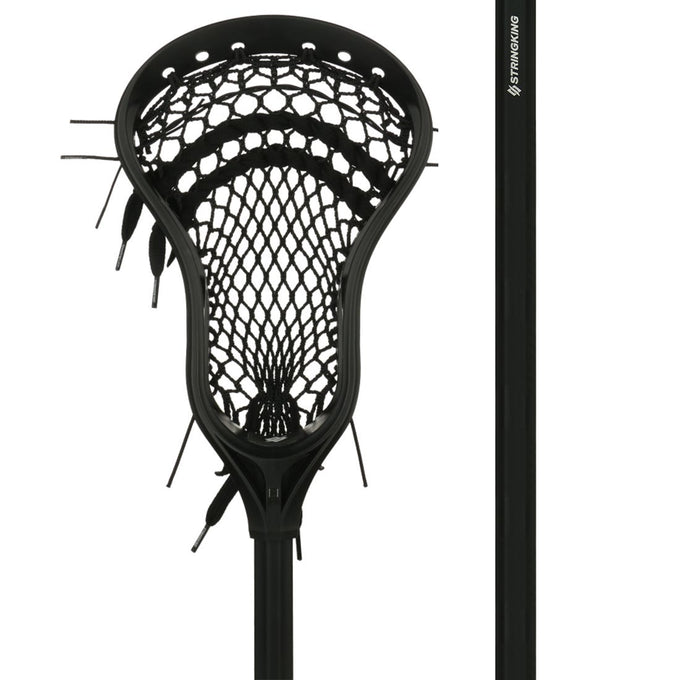 StringKing Complete 2 Intermediate Lacrosse Stick - Black