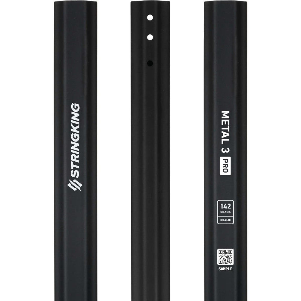 StringKing Metal 3 Pro 142 Lacrosse Shaft Goalie - Black
