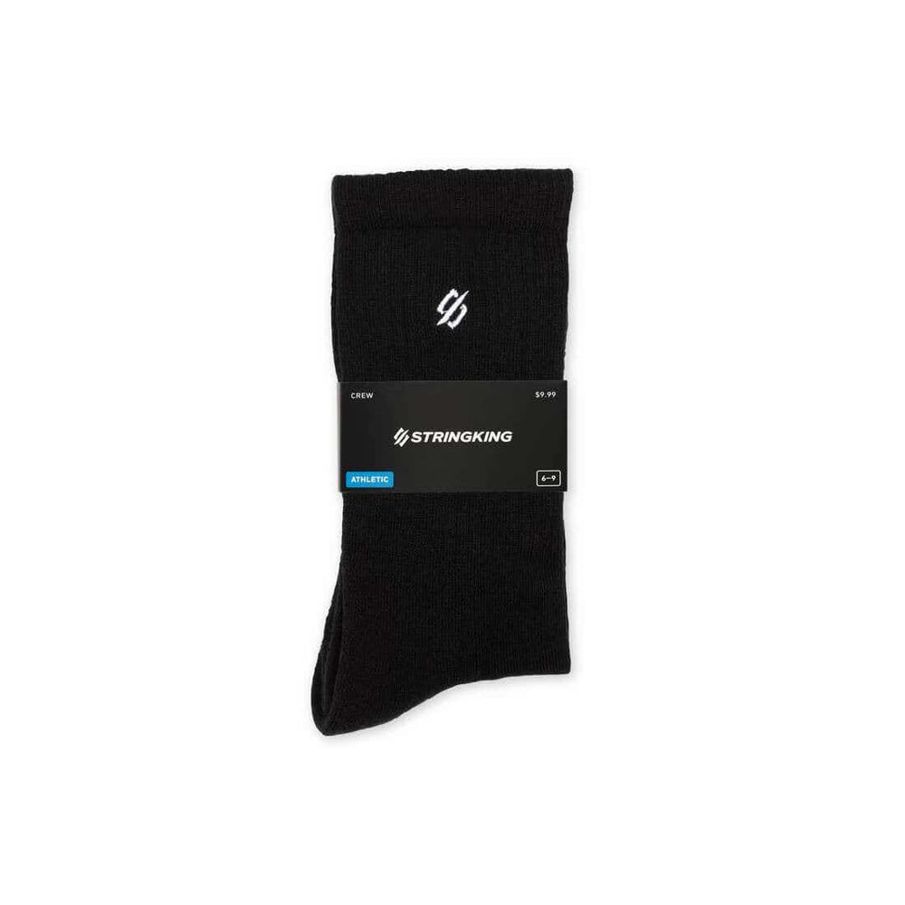 Stringking Athletic Crew Socks - Black