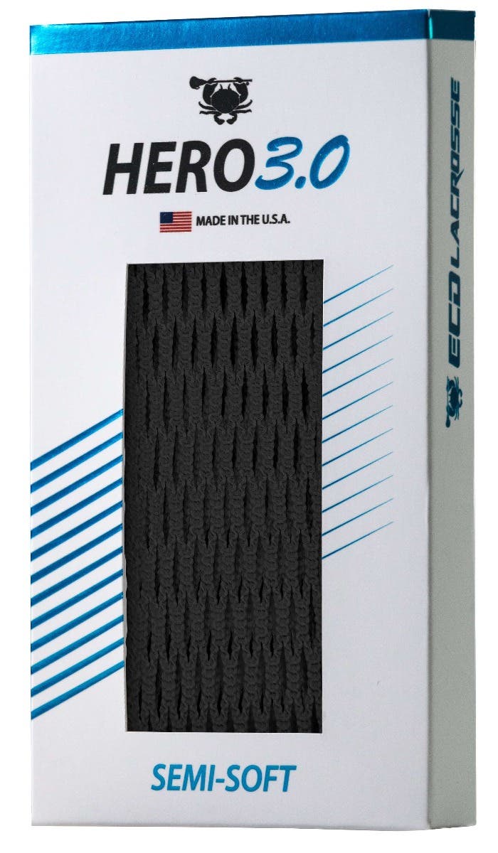 ECD Hero 3.0 Lacrosse Mesh - Black