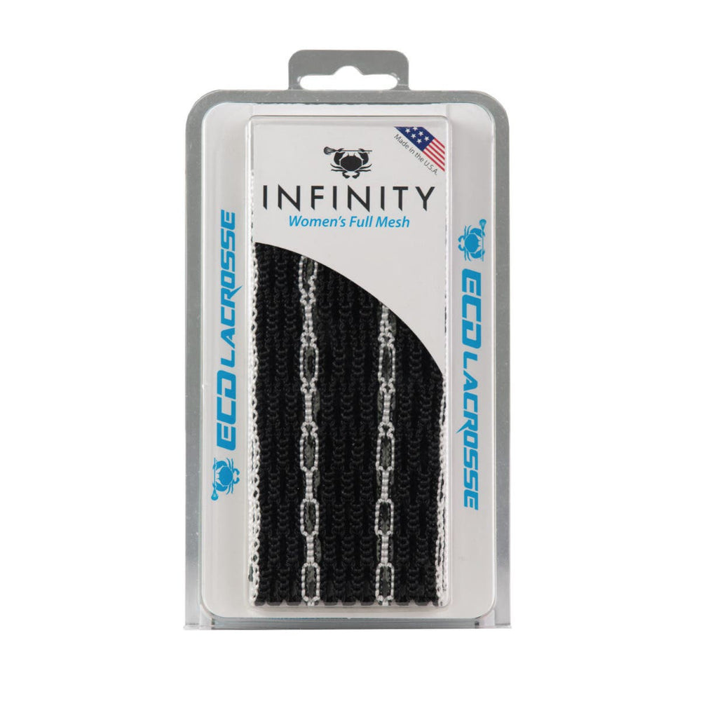 ECD Infinity Girls Lacrosse Mesh - White / Black