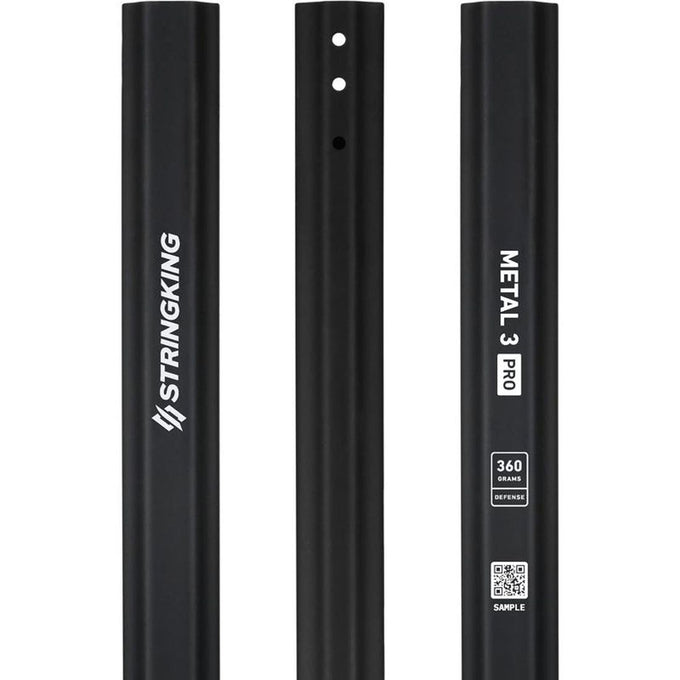 Stringking Metal 3 Pro 360g Lacrosse Shaft Defense - Black