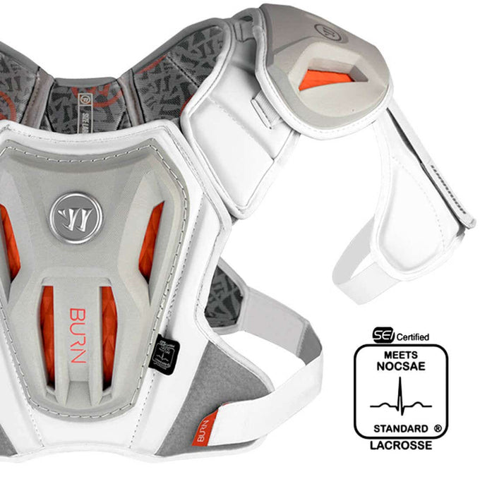 Warrior Burn Lacrosse Shoulder Pads - Detailed