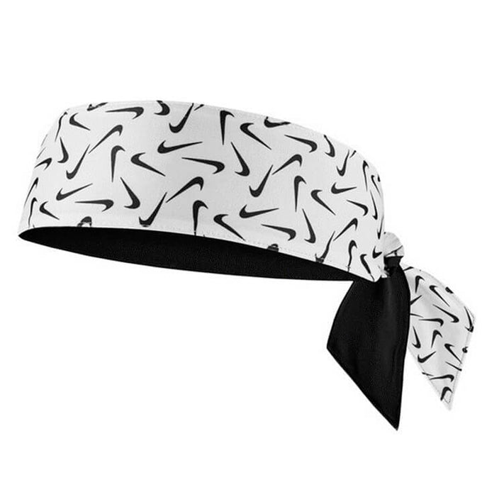 Nike White/Black Check Head Tie