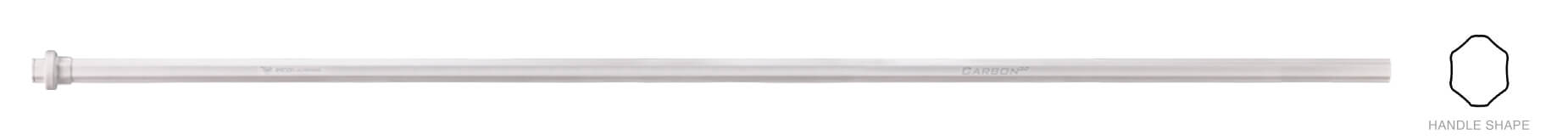 ECD Carbon 3.0 Lacrosse Shaft - Defense - White Main pdp_horizontal_img