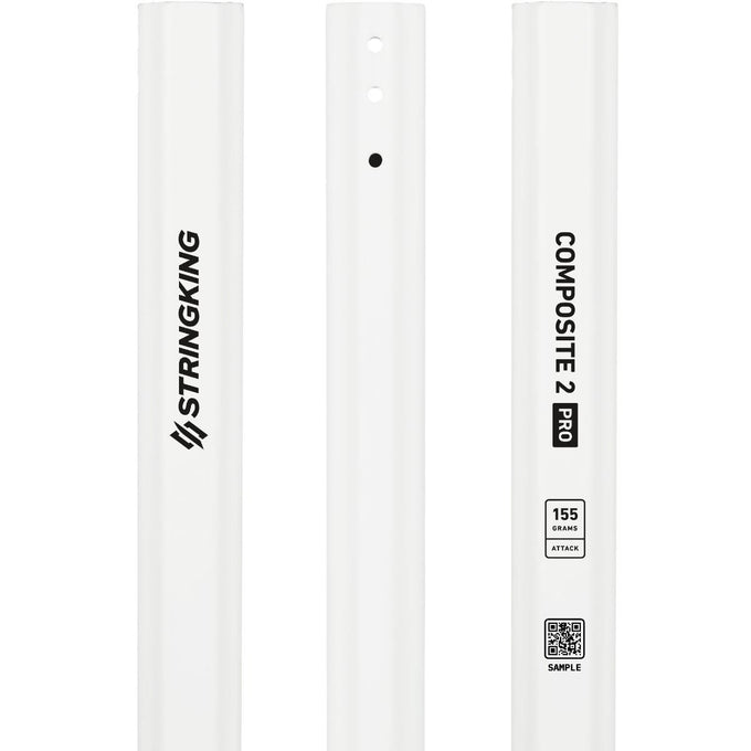 StringKing Composite 2 Pro 155 Lacrosse Shaft - White