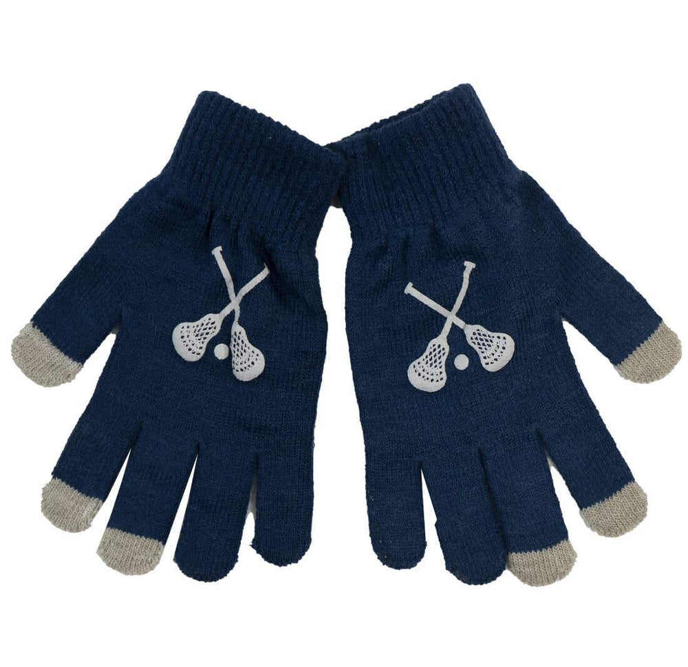 Knit Smartphone Gloves - Navy