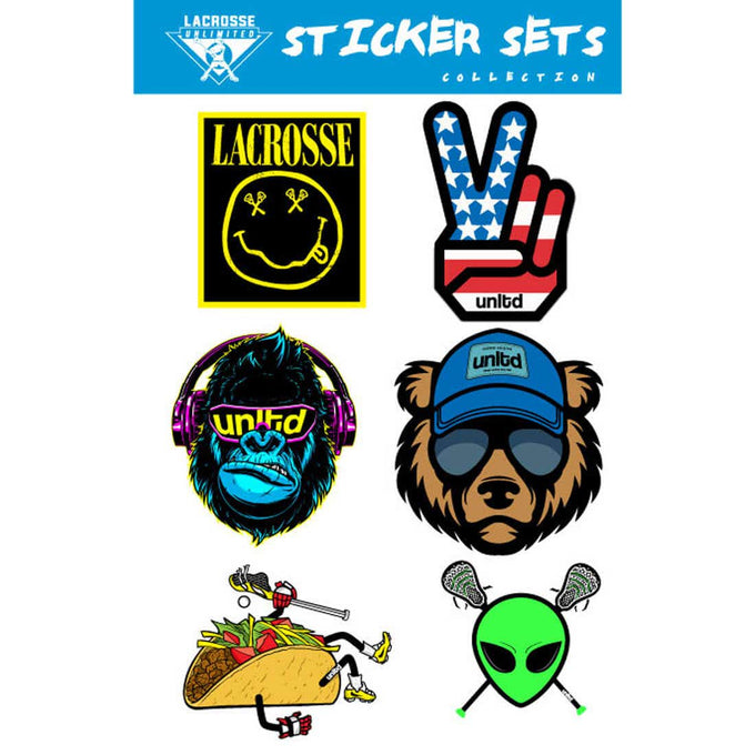 6 Pack UNLTD Sticker Set 
