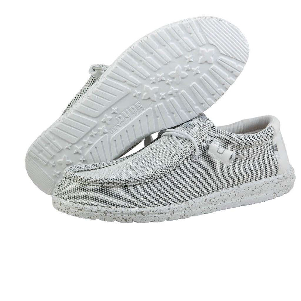 Hey Dude Wally Sox Stone White Shoes
