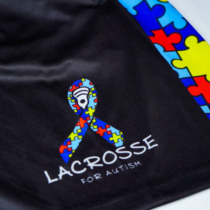 Autism Awareness Lacrosse Shorts Logo
