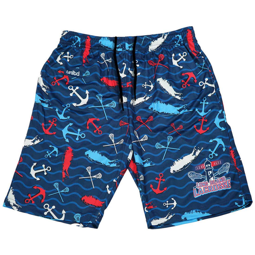 Long Island Anchor Lacrosse Shorts - Front