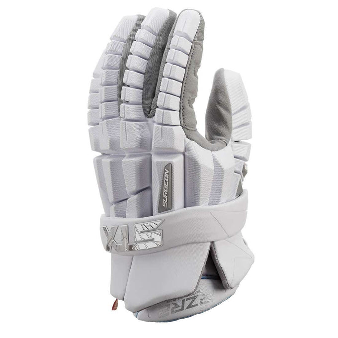 stx surgeon rzr 2 lacrosse glove - White