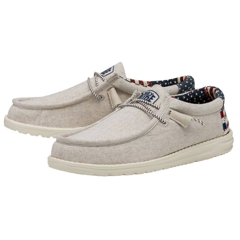 hey dude wally off white patriotic angled