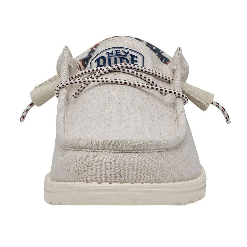 hey dude wally off white patriotic front view