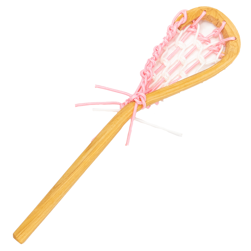 Pink Wooden Mini Lacrosse Stick