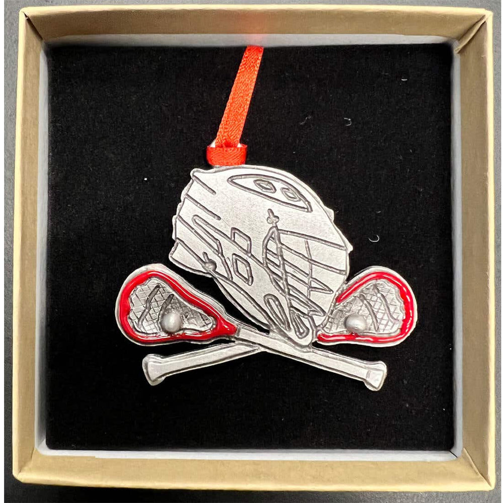 pewter helmet ornament