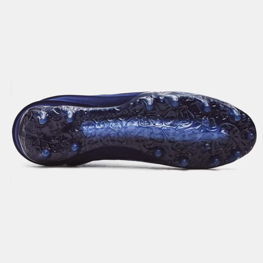 under armour blur smoke 2.0 cleat side view - Navy