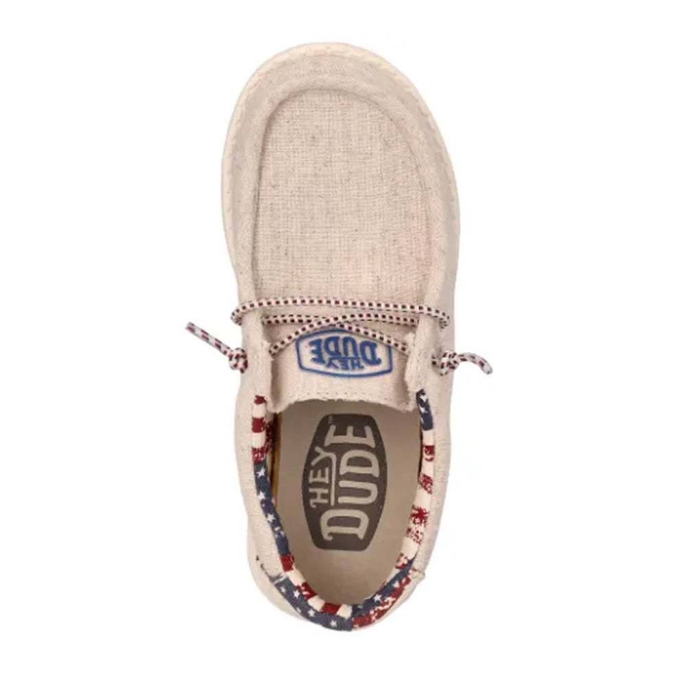 Off white patriotic youth hey dude wally shoes