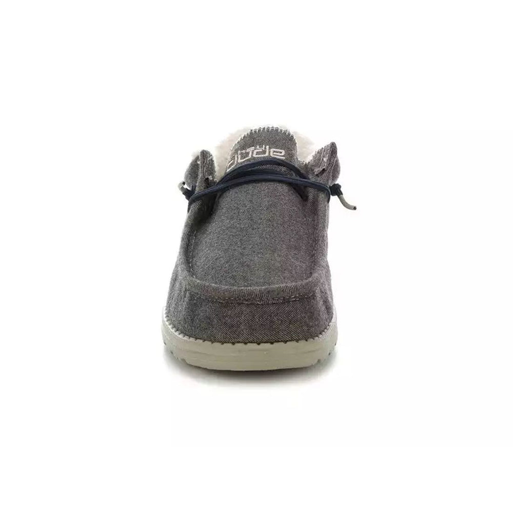 Hey Dude Wally Herringbone Chocolate front view