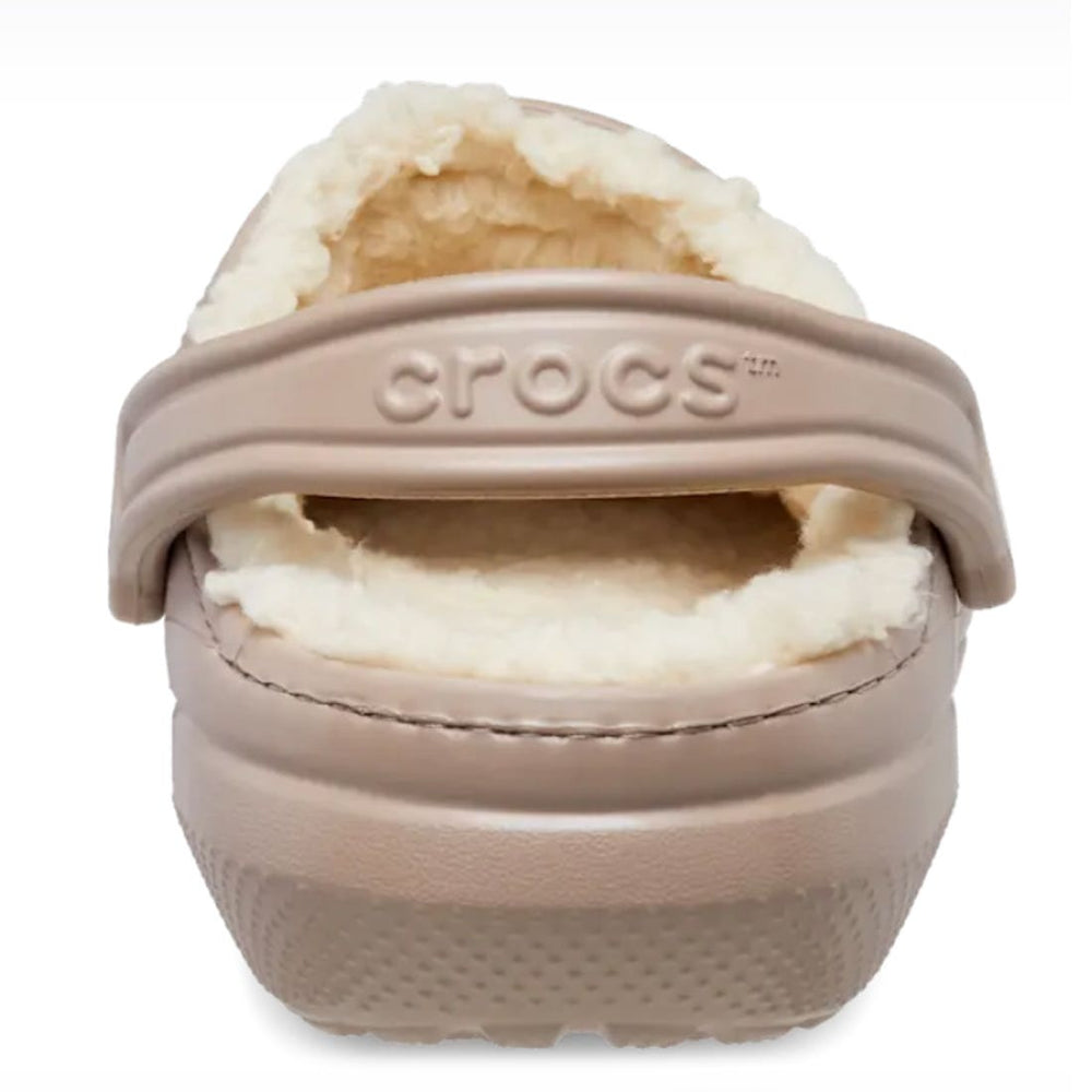 Crocs lined classic clog blue calcite back view
