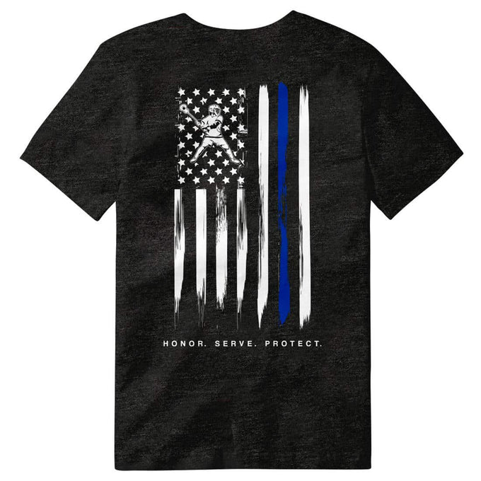 Honor Serve Protect Lacrosse Tee back view