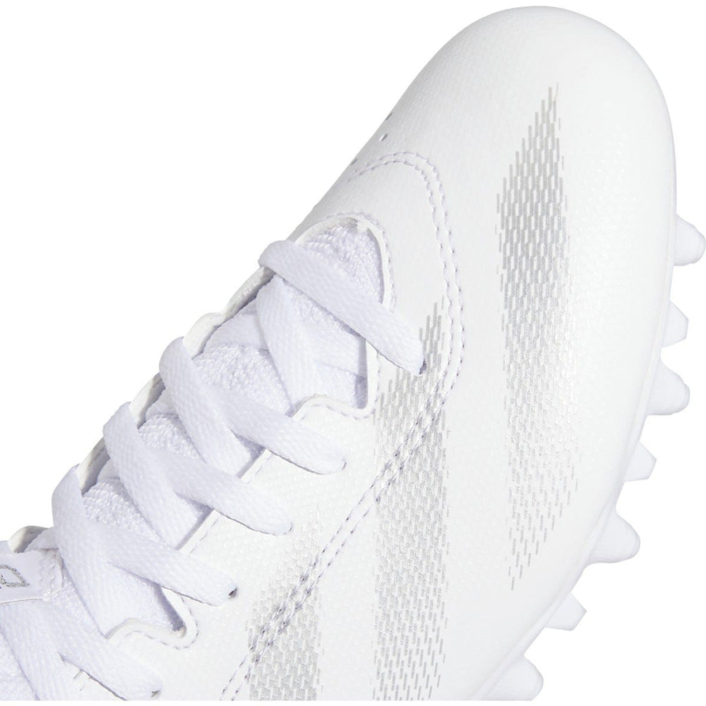 Adidas Impact 2K Mid Youth Lacrosse Cleat zoomed in on toe