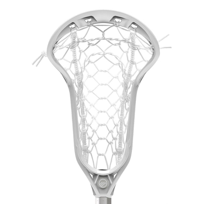 Maverik Ascent Pro Women's Strung Lacrosse Head - White/White
