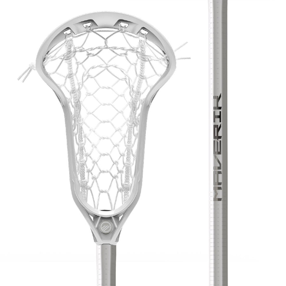 Maverik Ascent Pro Women's Complete Lacrosse Stick - White/White
