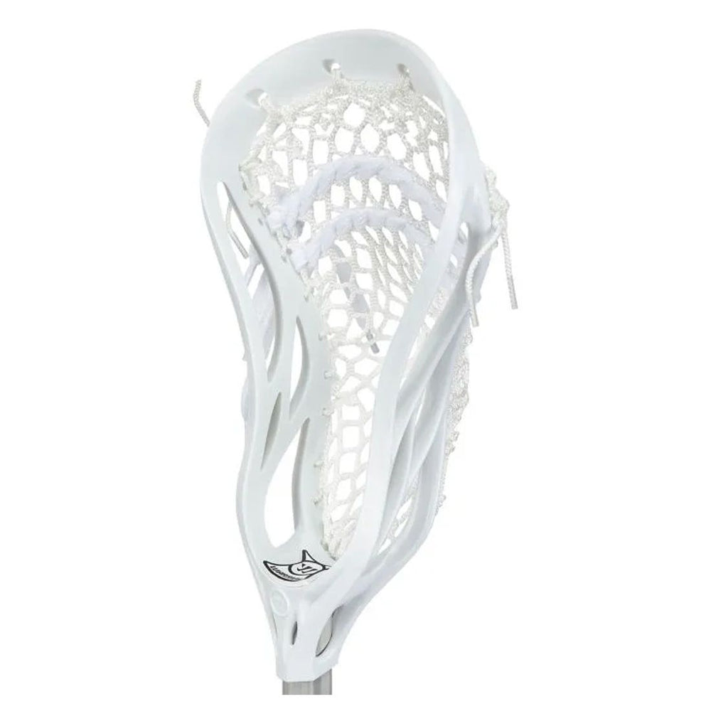 Eveo Defense Complete lacrosse stick angled view of head