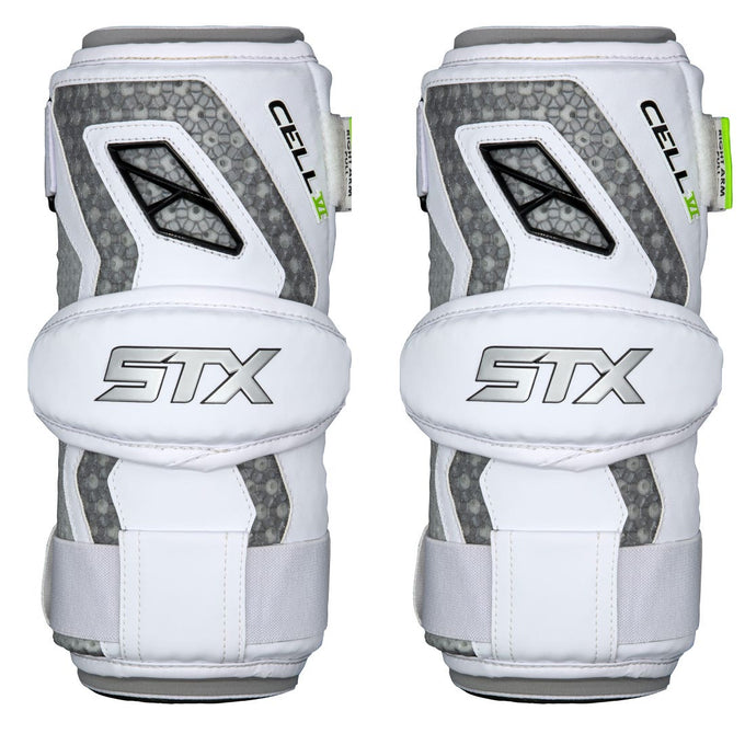 STX Cell 6 Lacrosse Arm Pads pair front view