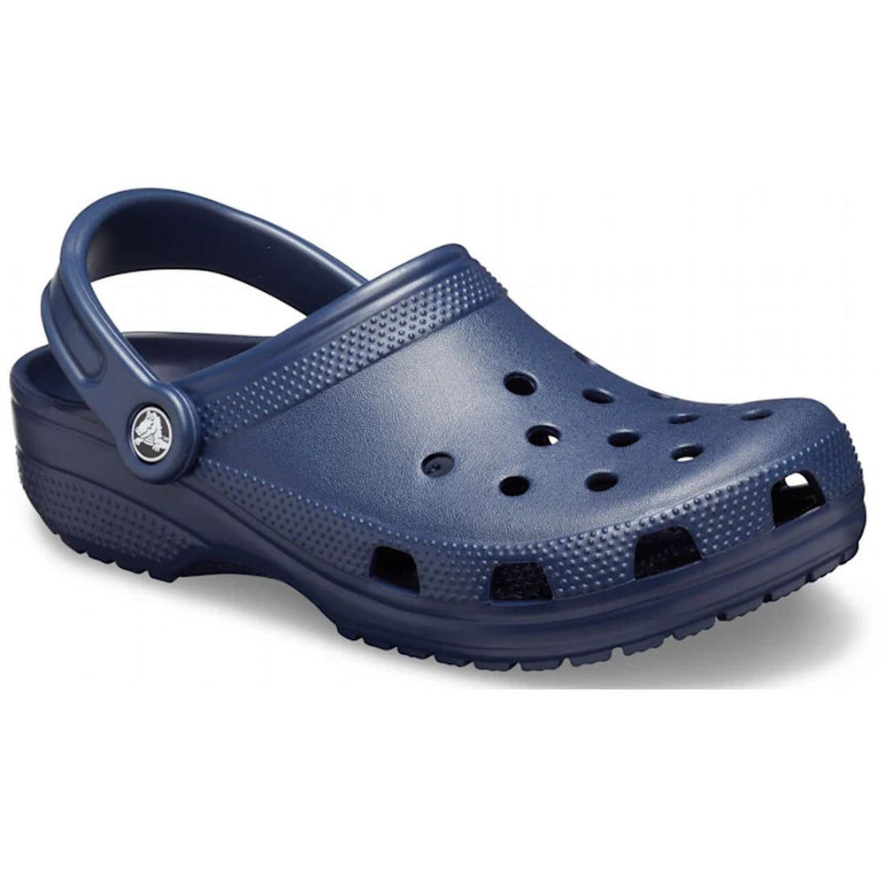 Crocs Lifestyle Clog navy angled front view
