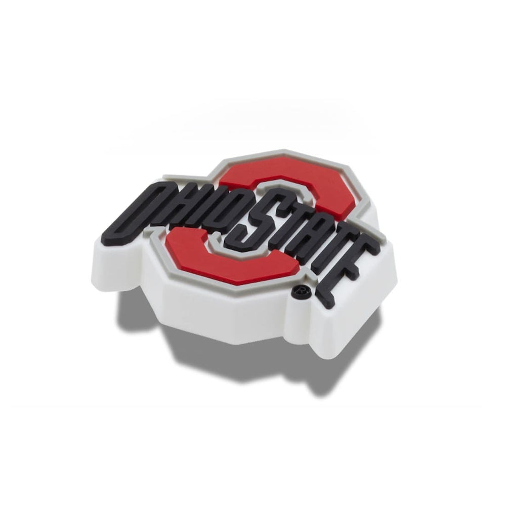 Ohio State Lacrosse Jibbitz laying down angled view