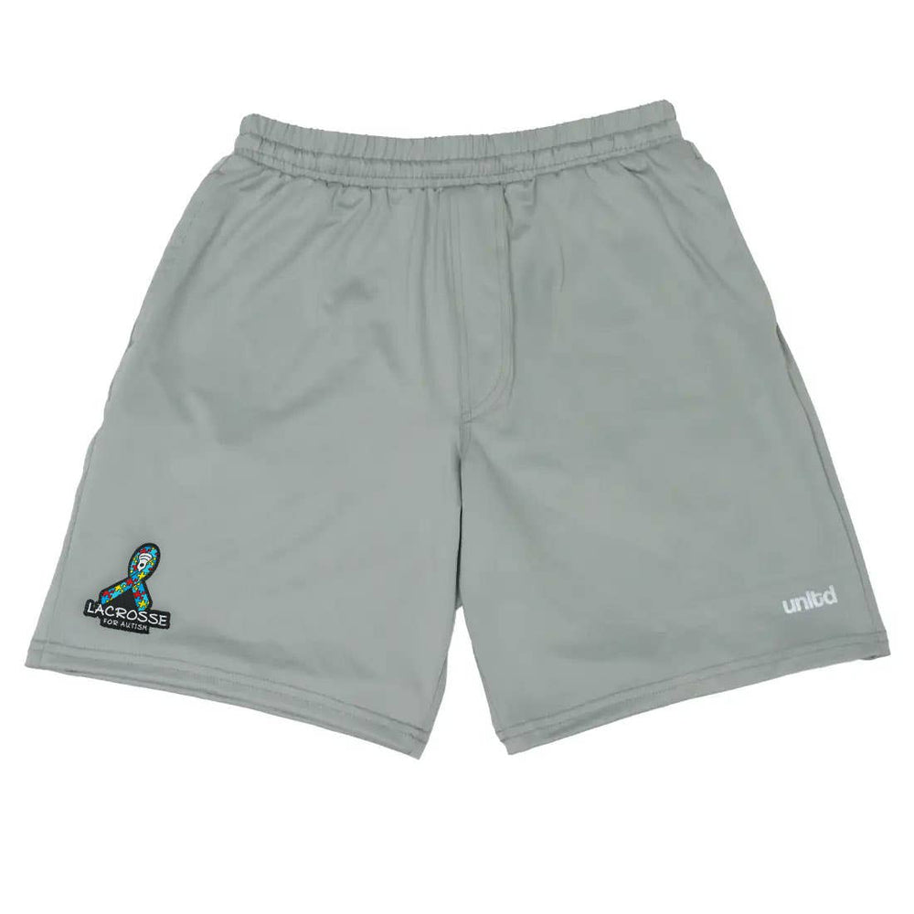 unltd X StringKing Autism Awareness Monarch Lacrosse Short full front view of short