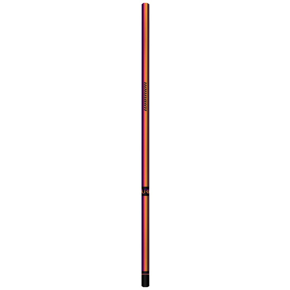 Warrior Burn XP2 lacrosse shaft horizontal vertical view back side of shaft