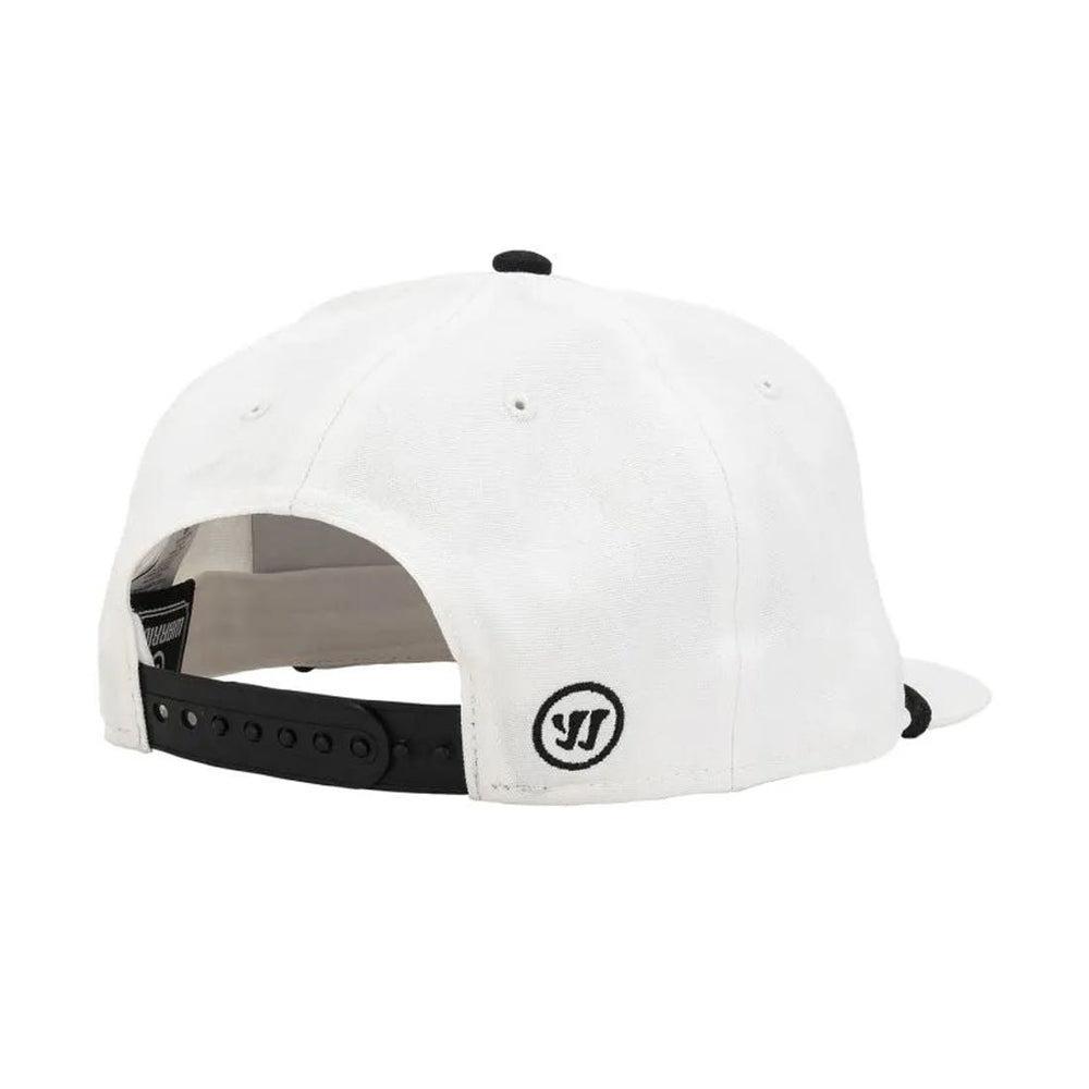 Warrior script rope lacrosse hat white back hat