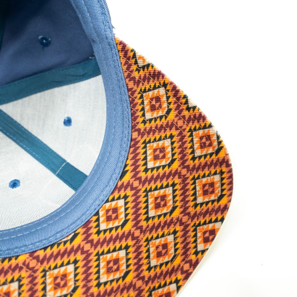 Aztec Tree Lacrosse Hat under brim
