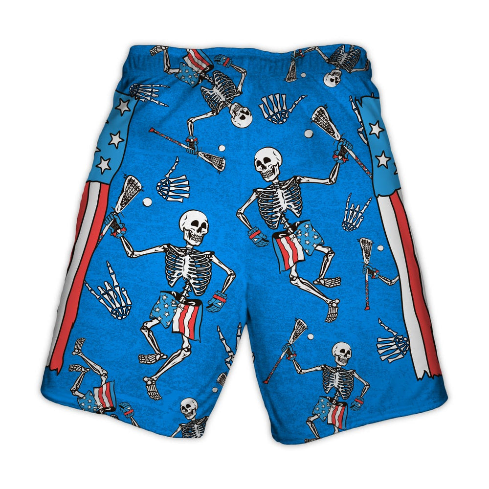 Skeleton USA Lacrosse Shorts