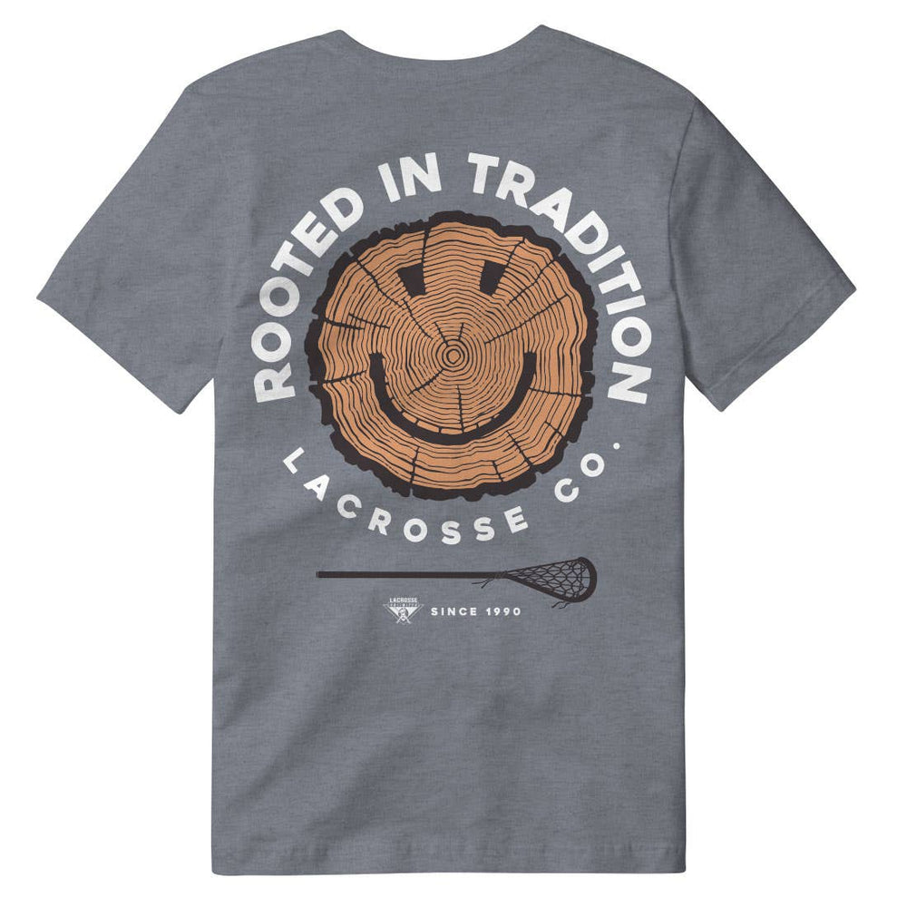 Rooted in Tradition Lacrosse Tee back view