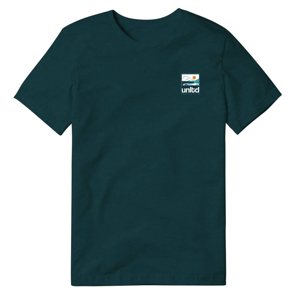 Arctic Lake lacrosse tee front view