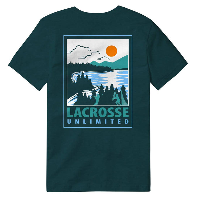 Arctic Lake Lacrosse Tee back view