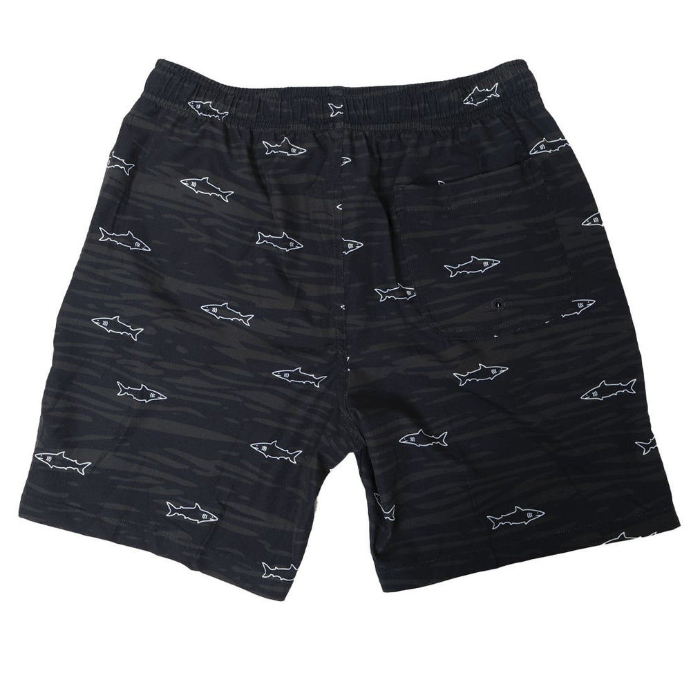 Shark Swim Dodge Lacrosse Shorts back view