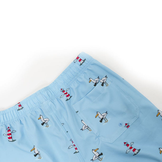 Seagull Swim Dodge Lacrosse Short back pocket detail view