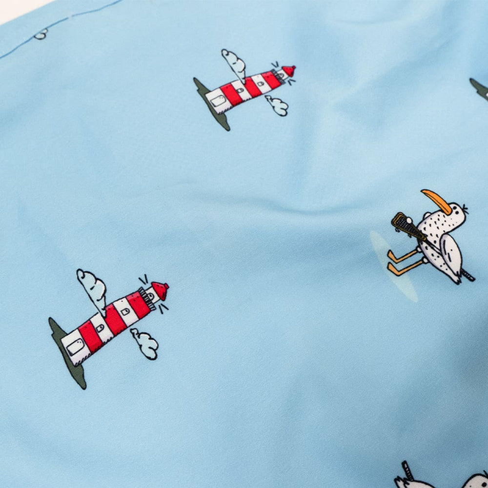 Seagull Swim Dodge Lacrosse Short zoomed in detail