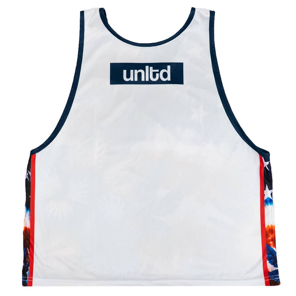 USA Tie Dye Hawaiian Reversible Lacrosse Pinnie